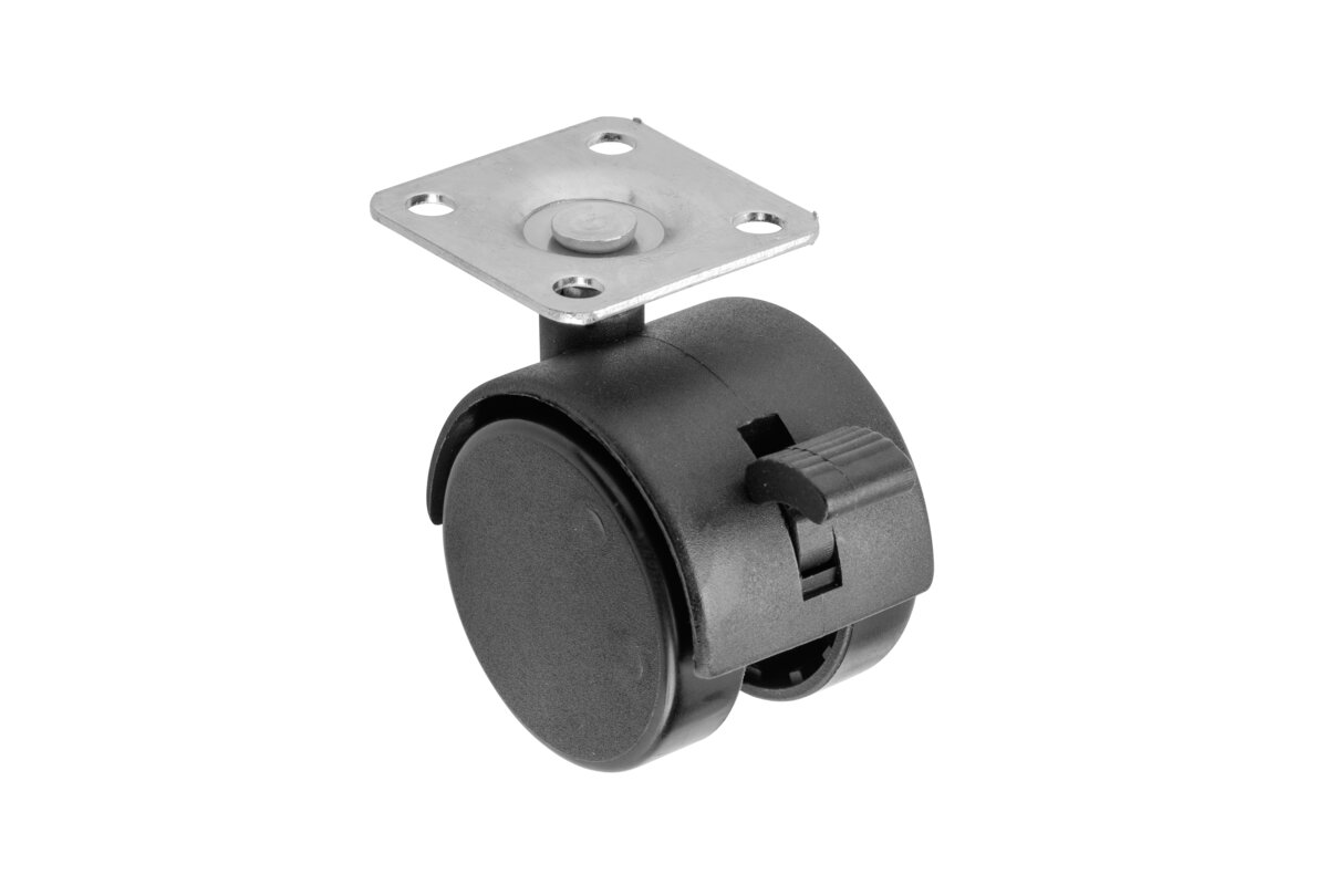 Caster with brake KMH-50mm plastic