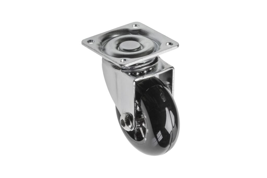 Furniture wheel, Brazylia, black, 50mm (without brake)
