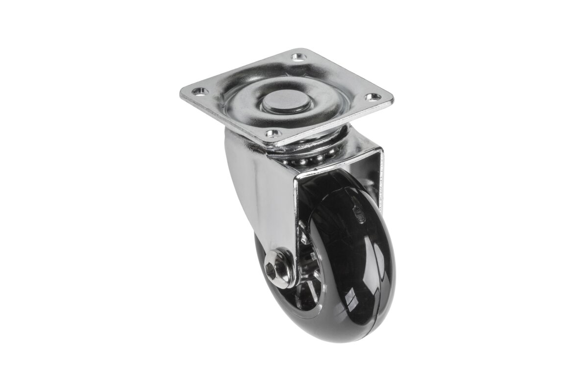 Furniture wheel, Brazylia, black, 50mm (without brake)