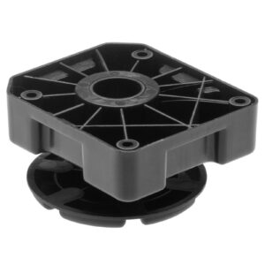 Leg ML heavy duty 500 kg h 50-75mm plastic black NEW