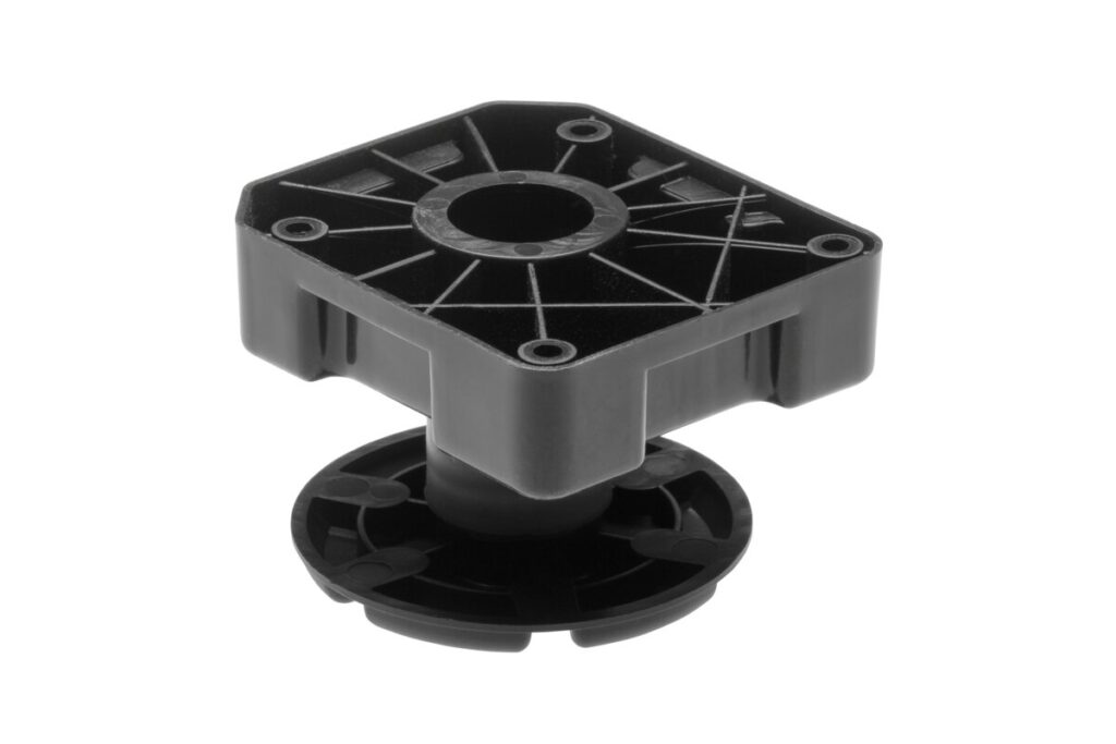 Leg ML heavy duty 500 kg h 65-85mm plastic black NEW