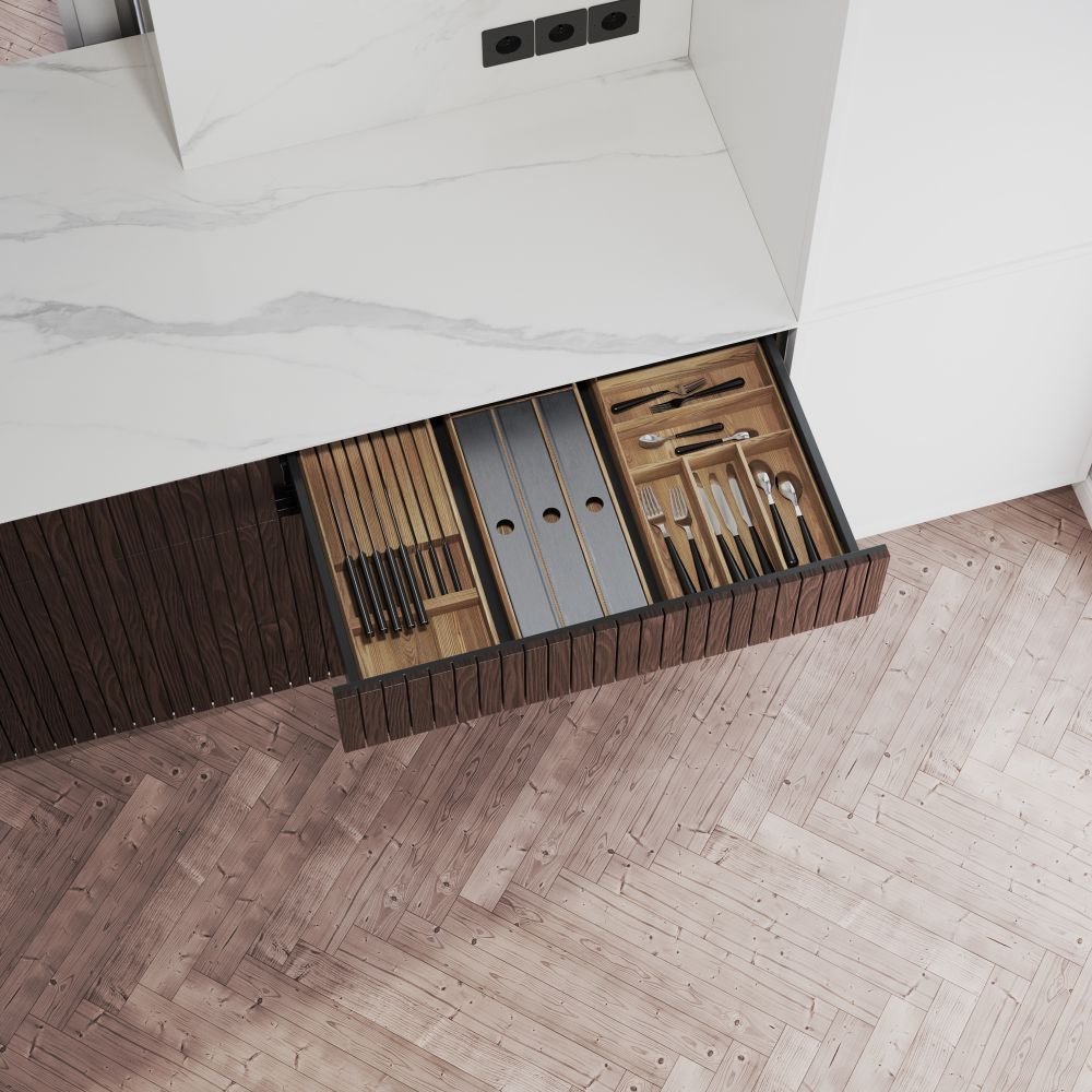 Drawer insert wooden for folie