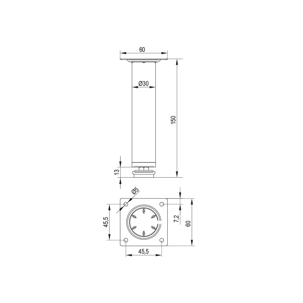 Furniture foot M01