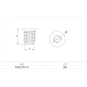 Mufa BP05 M6 x 13 mm
