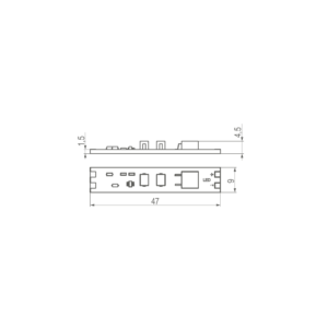 Touchless switch dimmable for profili LED W09