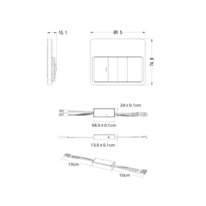 Switch bezprzewodowy, dimmable with pilotem W16