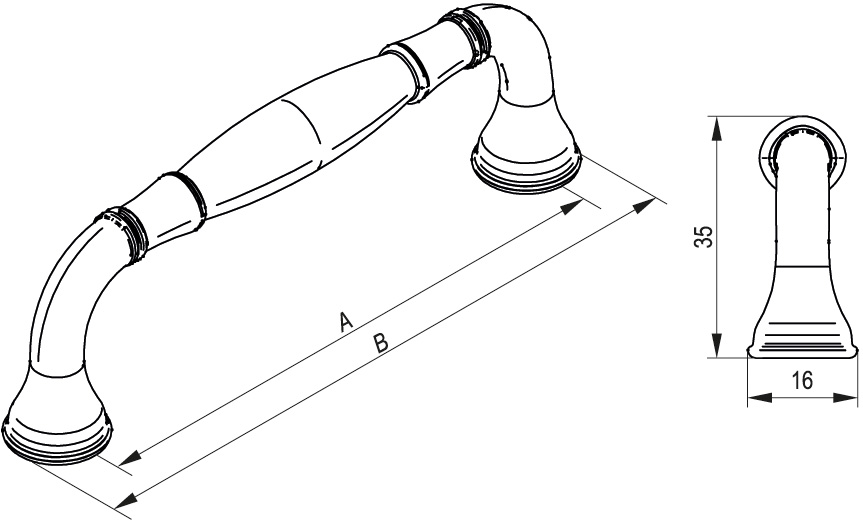 Handle furniture ARTESI
