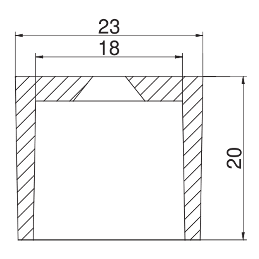 LUMINO LED profile Rail rectangular