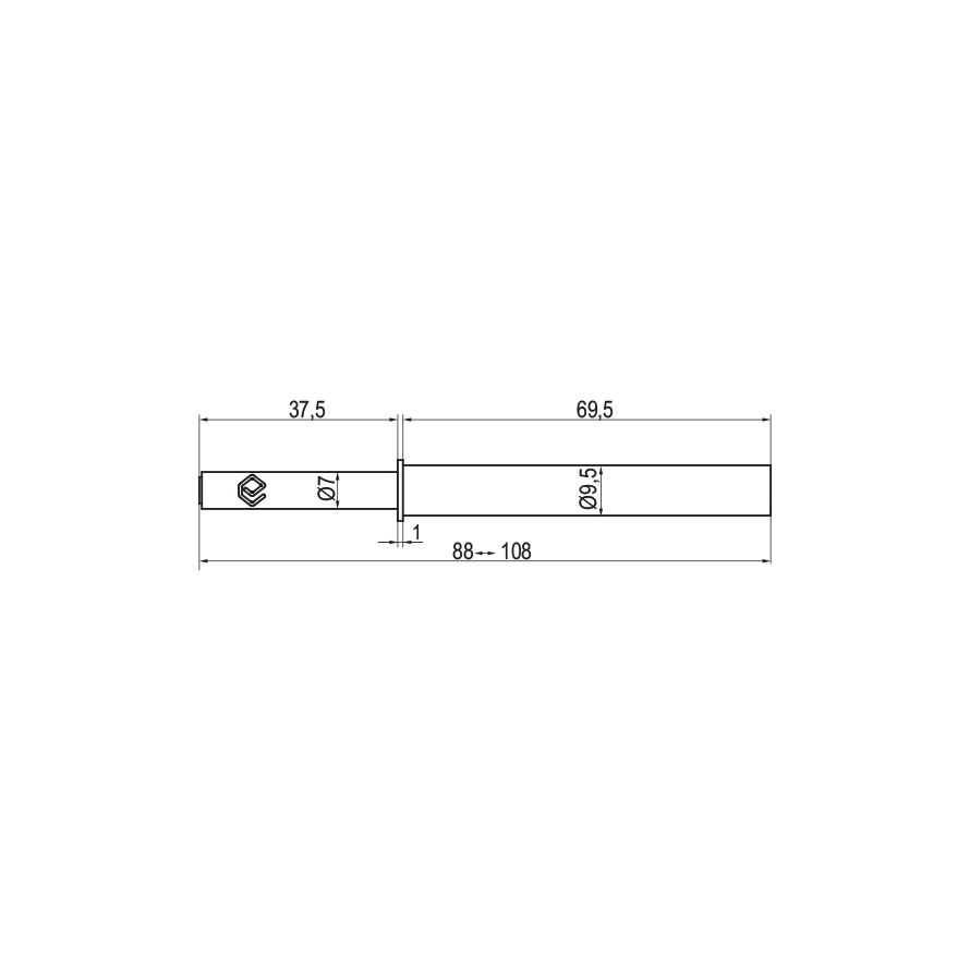 Bumper EvoTouch 70mm tip rubber