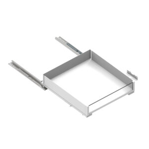 Internal drawer with automatic extension for hinge Line Maxima PURO with decor White/colorless H=80
