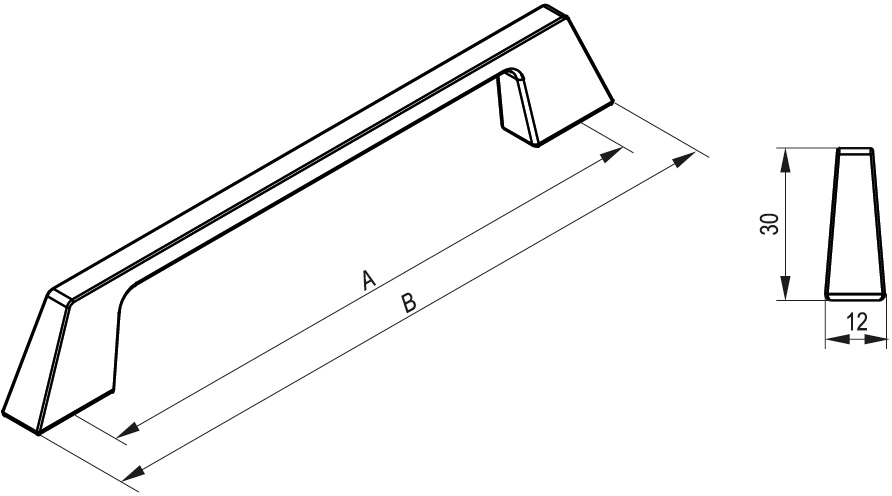 Handle furniture STILO