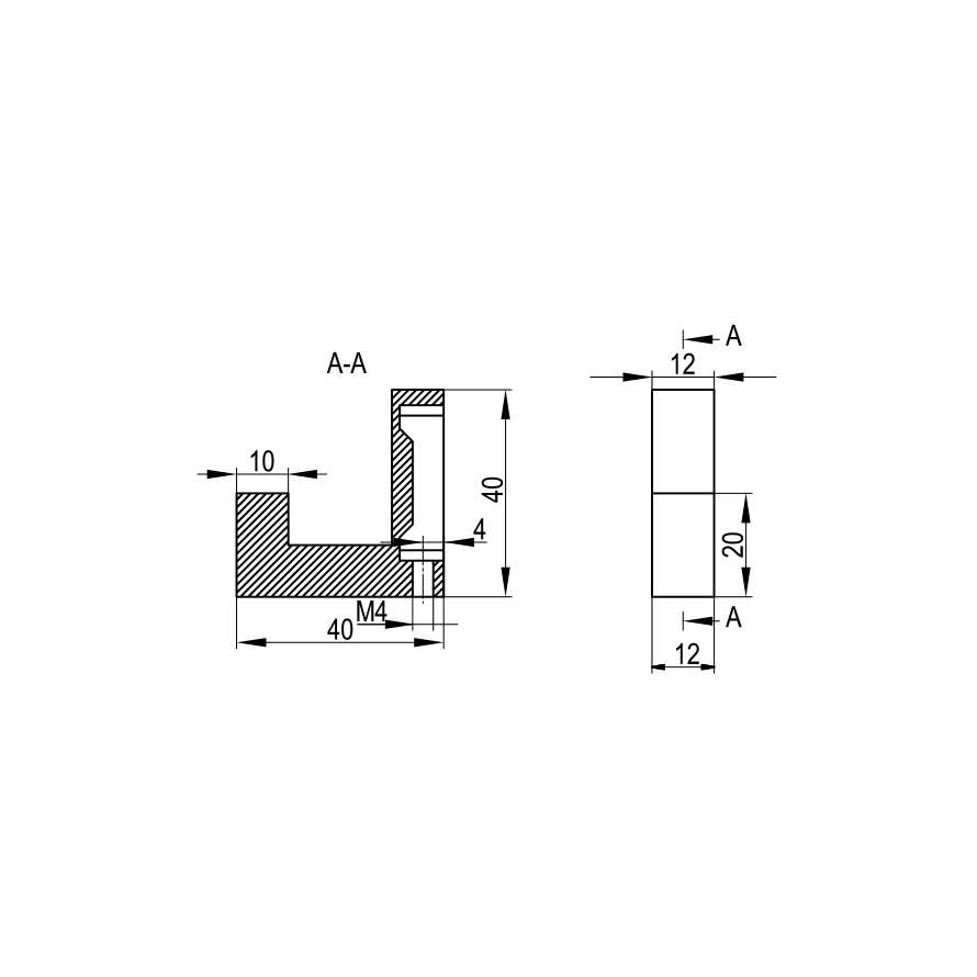 Furniture hanger TETRISS single