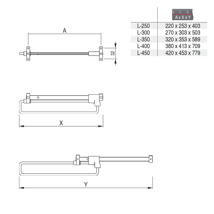 Pull-out hanger for wardrobe
