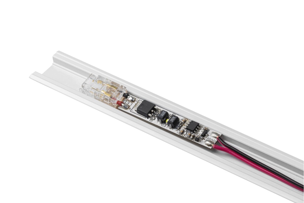 Touch switch for profile, dimmable, max. 36-72 W, DC12-24V, IP20, connector COB, cable mini AMP 2 m