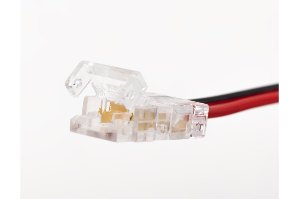 Transparent connectors for COB LED strips with cable 2 m