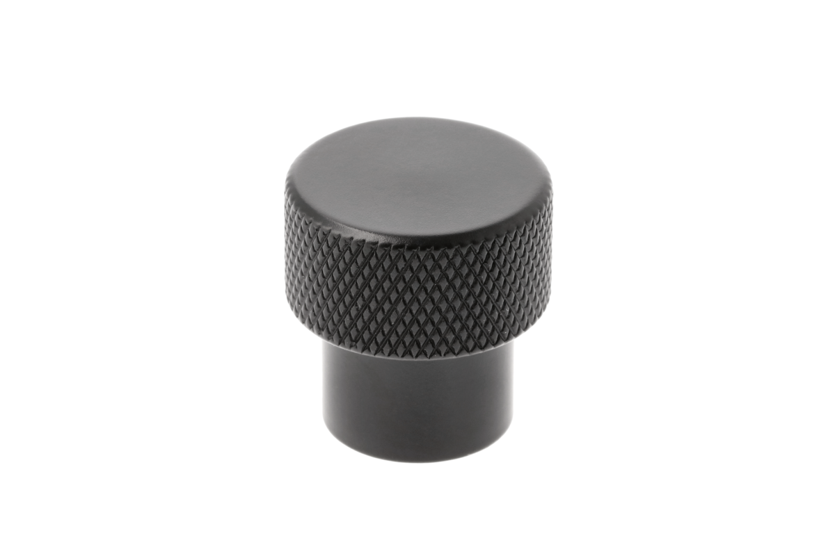 Aluminium knob STRUCTURE black matt