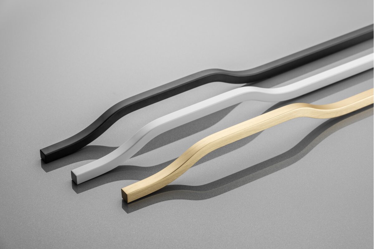 Furniture handle GTV GRAVEL, C=3×352 mm, L= 1200 mm, Al