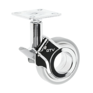 Mööblirullik GTV GIRA, H=94 mm, dia60 mm, piduriga, plastik + teras