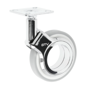 Mööblirullik GTV GIRA, H=107 mm, fi75 mm, ilma pidurita, plastik + teras