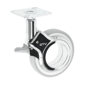 Mööblirullik GTV GIRA, H=107 mm, dia75 mm, piduriga, plastik + teras