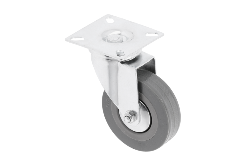 Furniture wheel GREYROLL, 75 mm, gray, without brakes