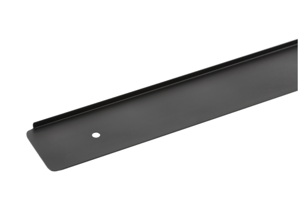 Side moulding (38 mm) left, black