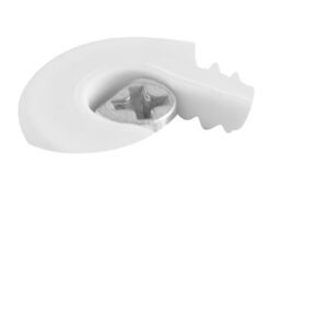 Ekstsentrikühendus GTV, fi20mm + tihvt 20mm, keere 6x11mm, plastik, valge (1000 tk)