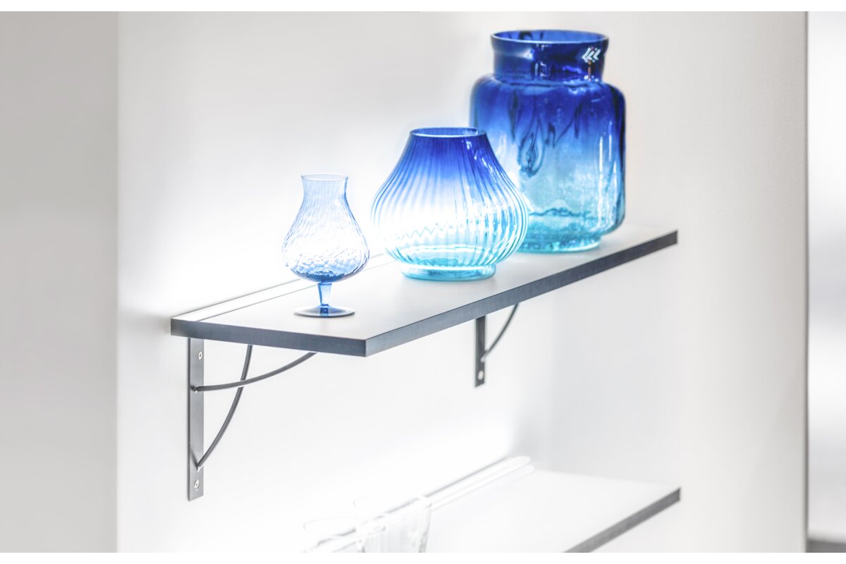 Shelf support NEO, 18×18 cm, black mat