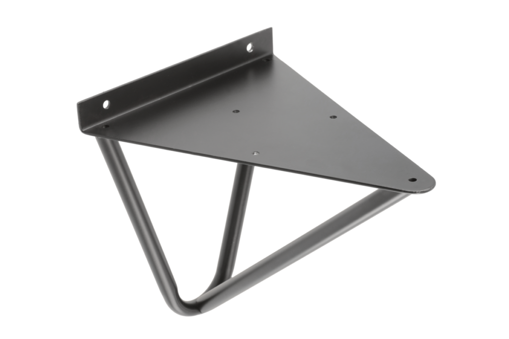 Shelf support WIRE, 18×16 cm, black mat