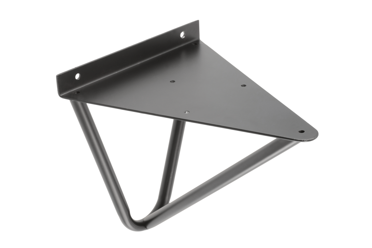 Shelf support WIRE, 18×16 cm, black mat