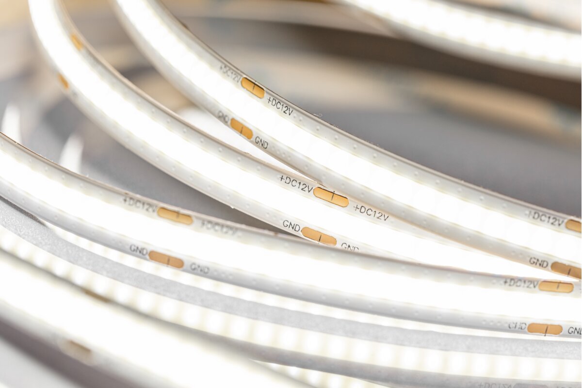 LED strip COB, DC12V, 480LED/m, 11 W/m, 750 lm/m, 2700K, IP20, roll 5 m