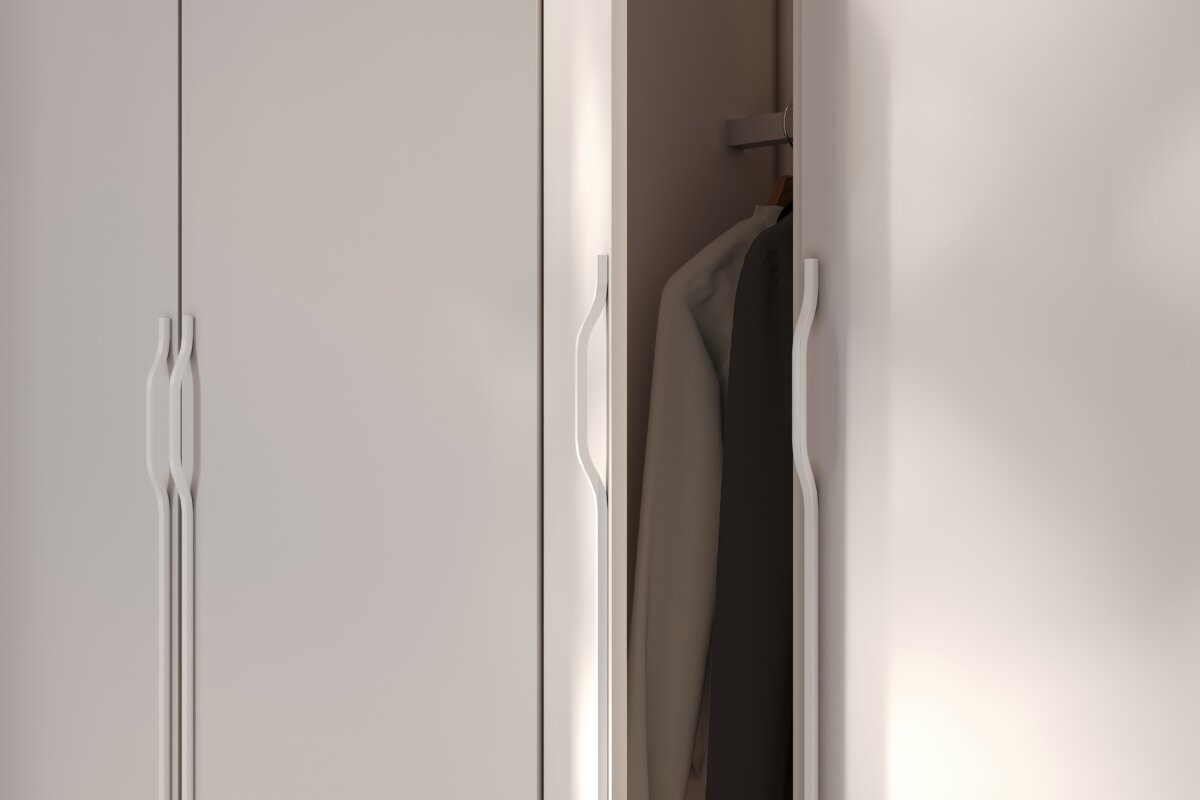 Furniture handle GTV GRAVEL, C=3×352 mm, L= 1200 mm, Al