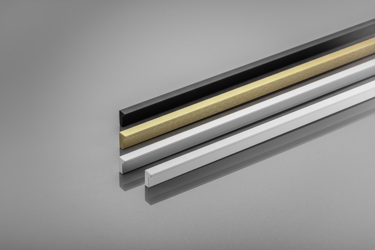 Furniture handle GTV PILLAR, C=3×352 mm, L=1200 mm, Al