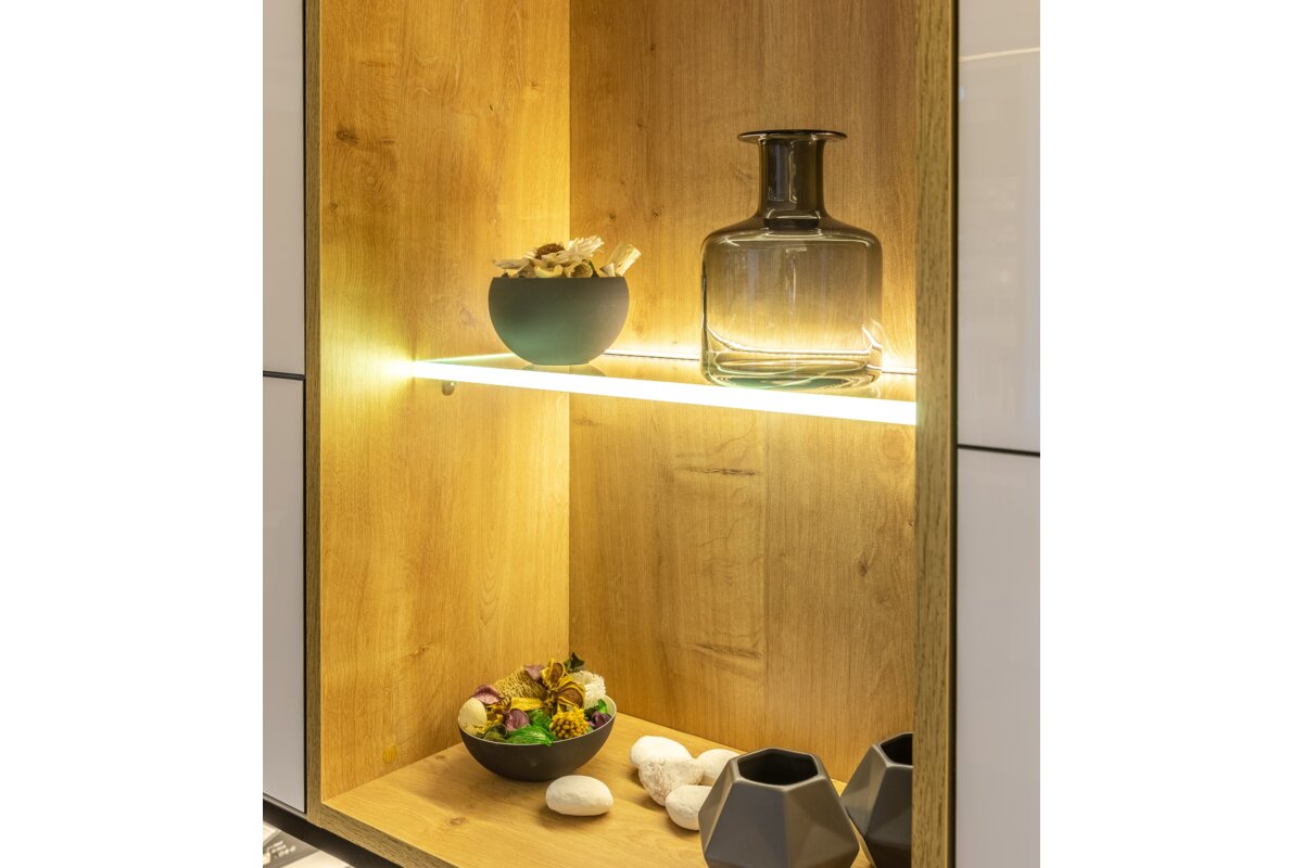 Profile GLAX MINI for LED strip, for shelves, 2 m