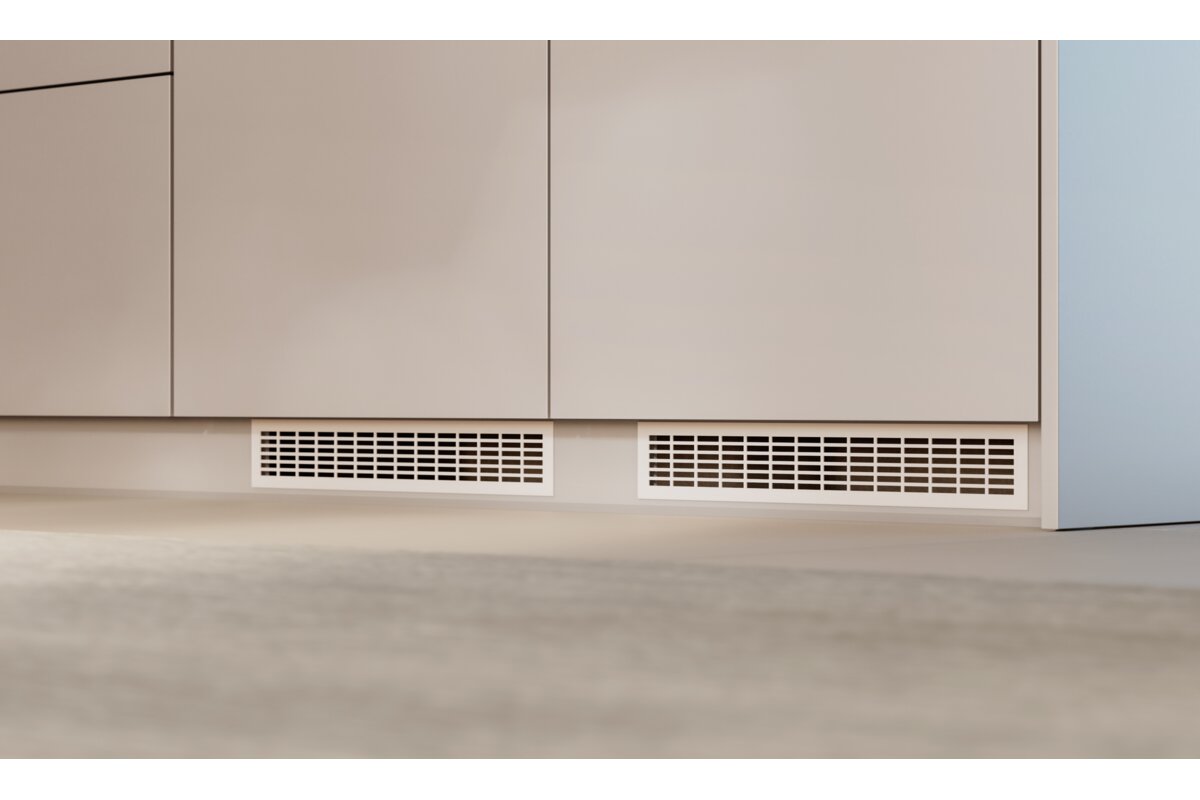 Aluminium furniture ventilation grille