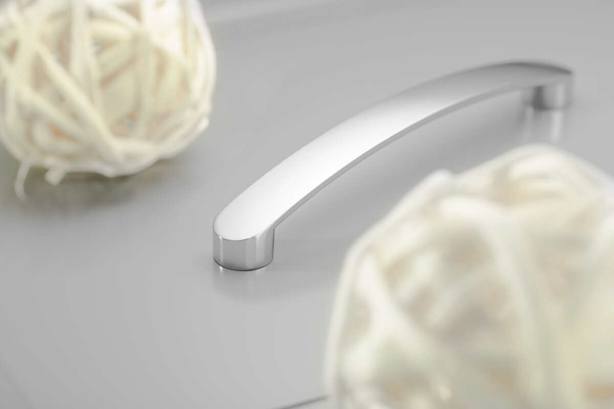 Zamak handle GENUA C=160mm aluminium