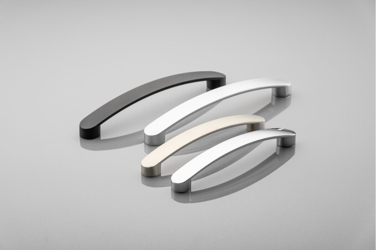 Zamak handle GENUA C=160mm aluminium