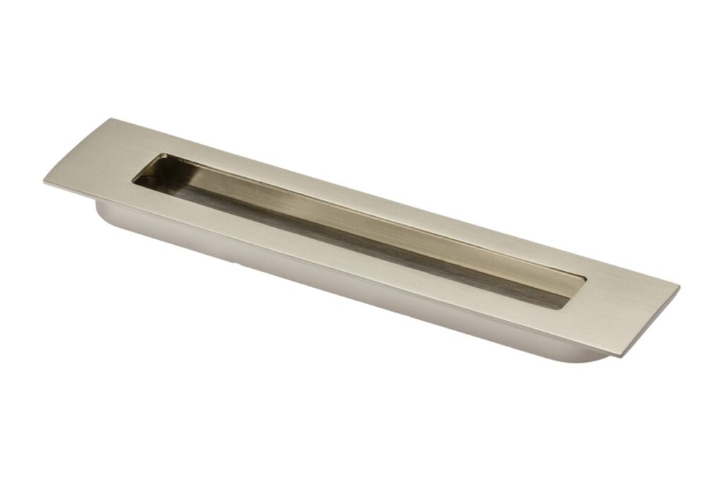 Zamak handle E6 C=160mm brushed steel