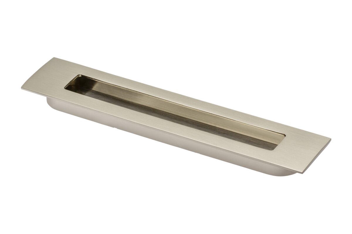 Zamak handle E6 C=160mm brushed steel