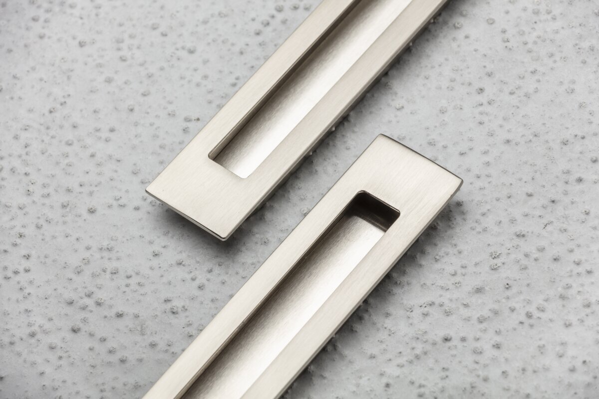 Zamak handle E6 C=160mm aluminium