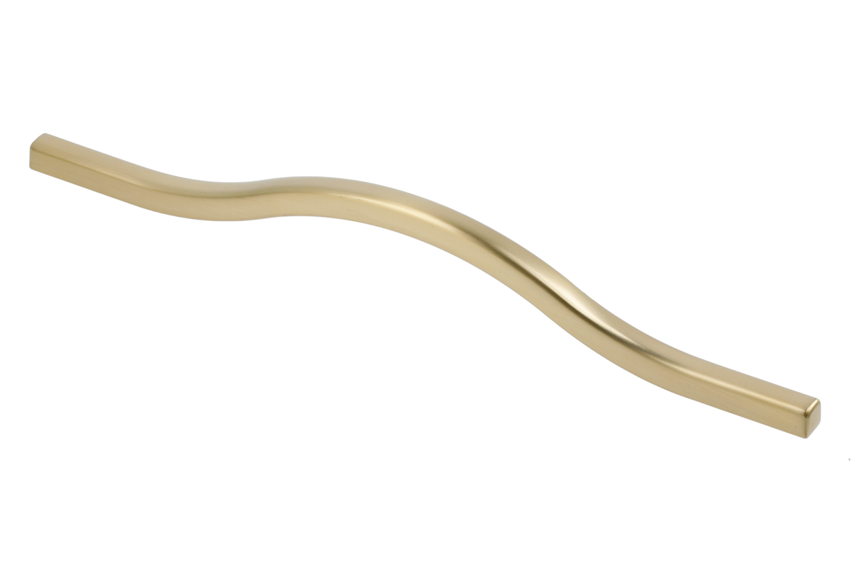 Zamak handle VITO C = 288 mm golden brass