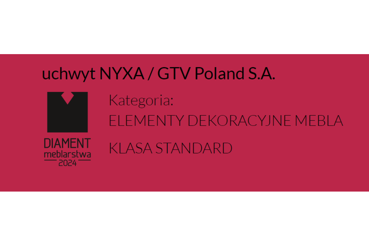 Furniture handle GTV NYXA, ZnAl