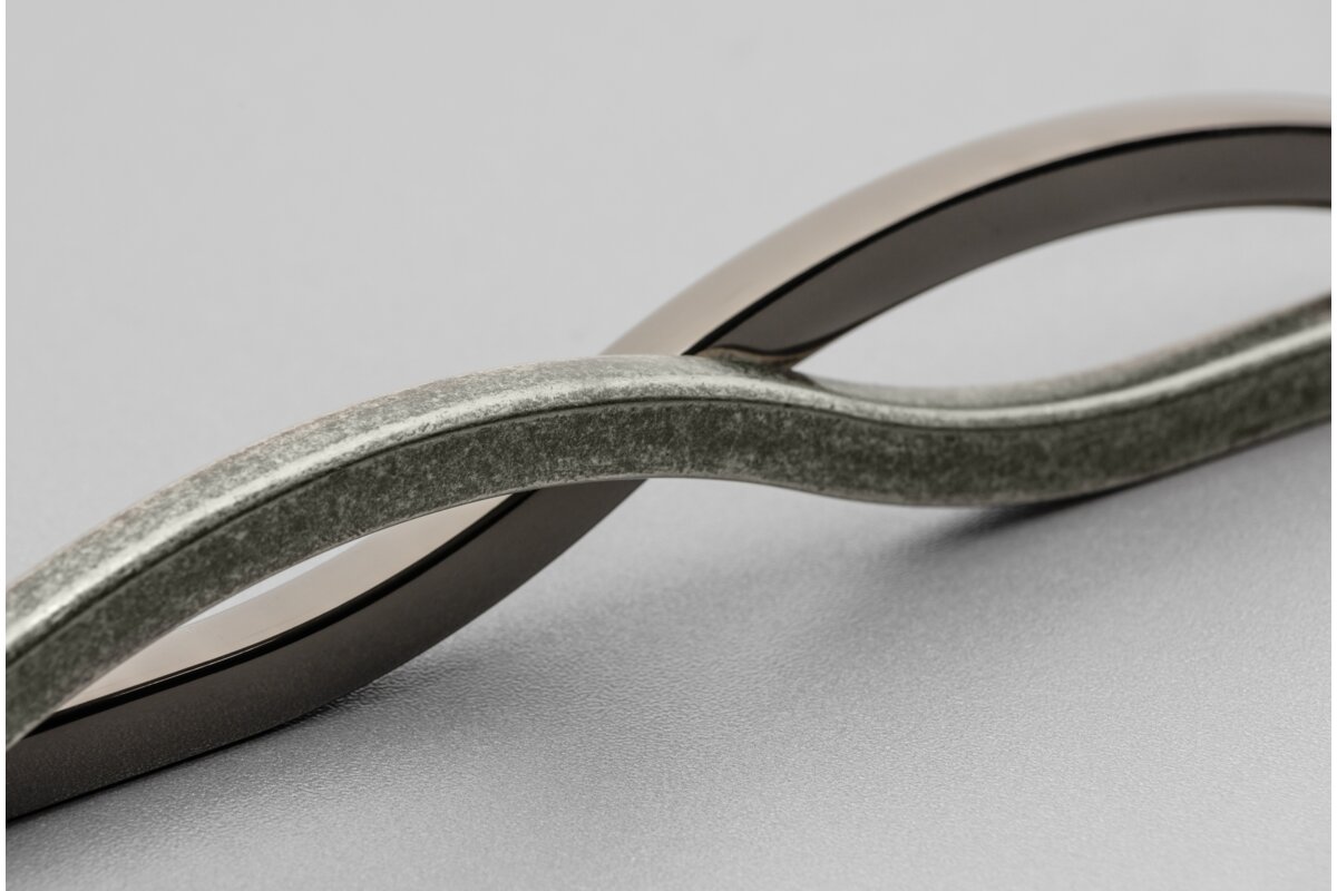 Zamak handle VITO C=288 mm antique silver (OS)