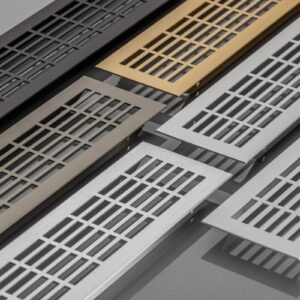 Aluminium furniture ventilation grille