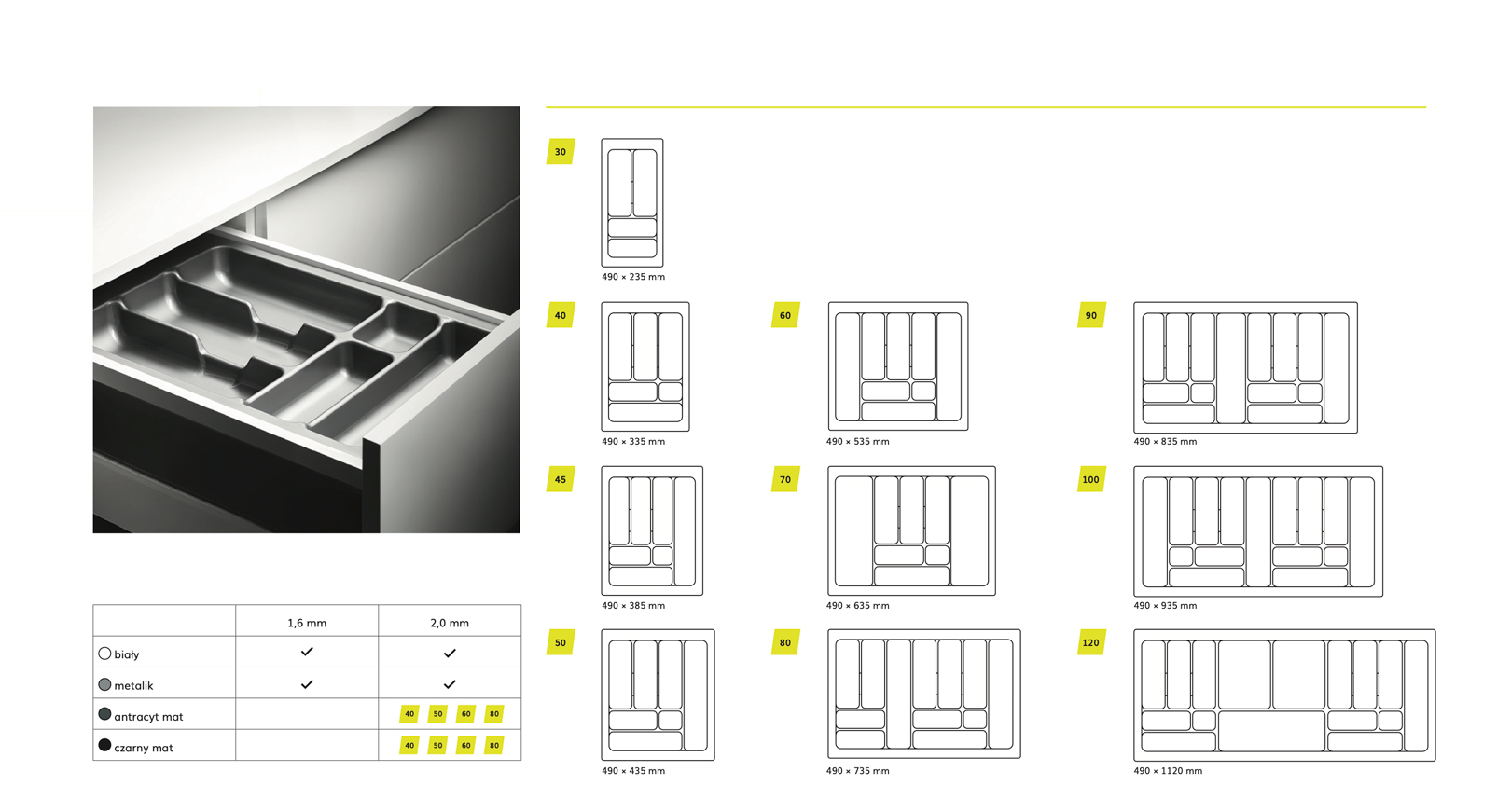 Cutlery Drawer Insert COMFORT
