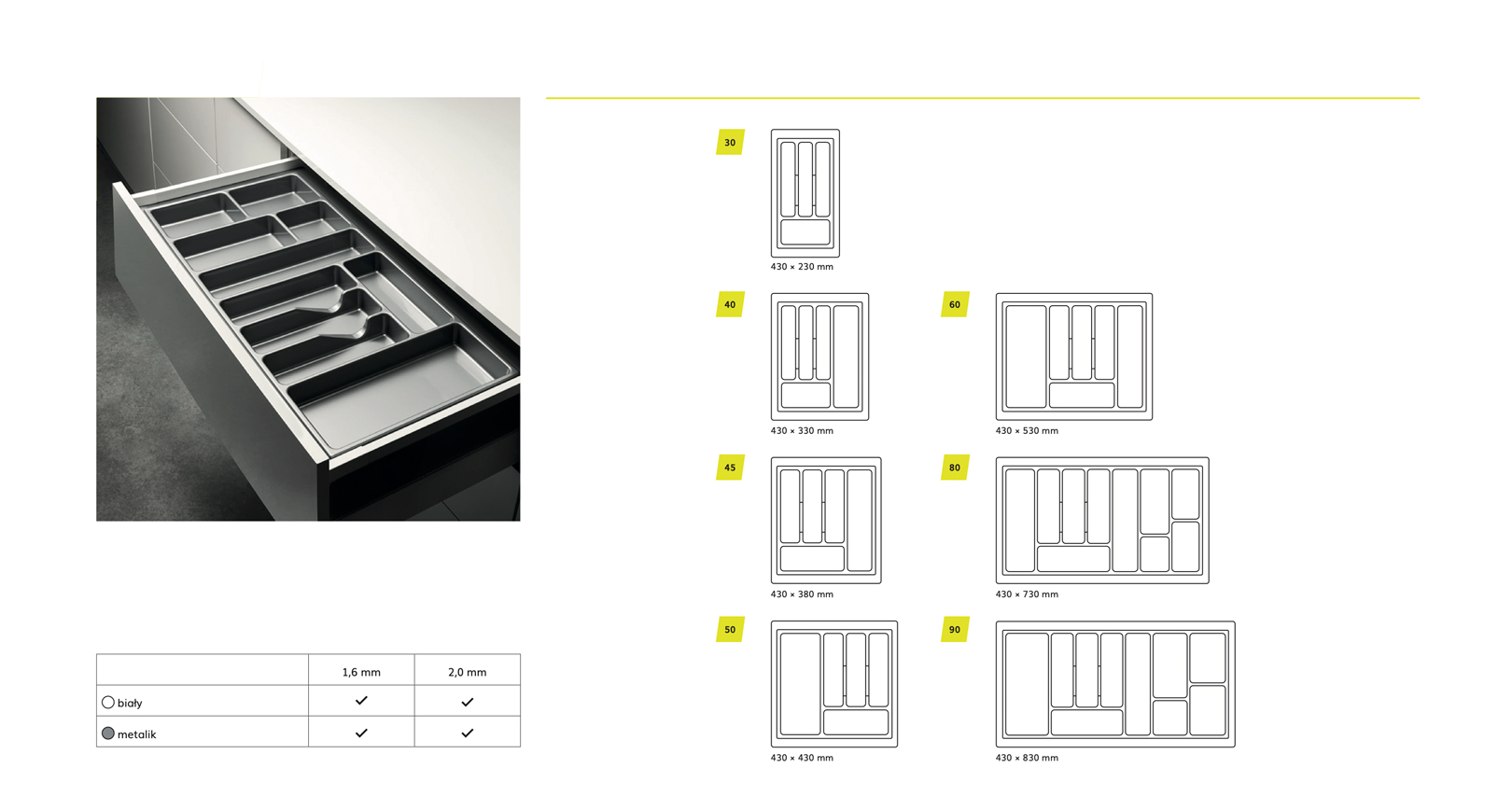 Cutlery Drawer Insert STANDARD