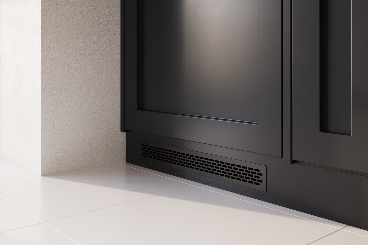 Aluminium furniture ventilation grille